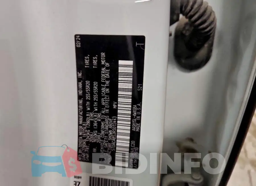 5TDACAB53RS013443 Photo# 12