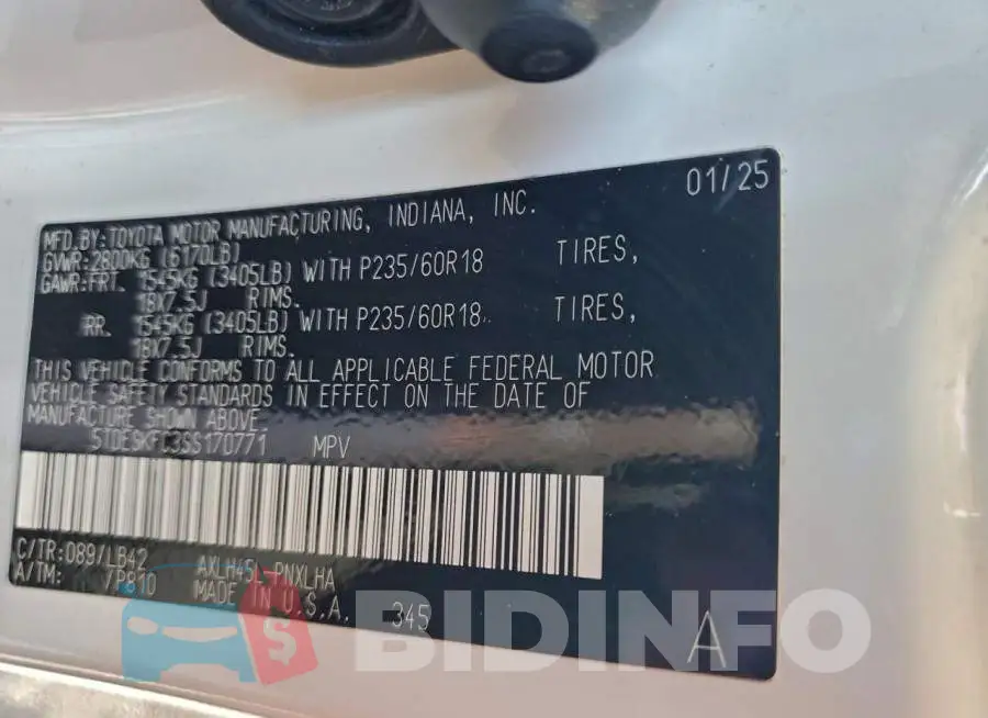 5TDESKFC3SS170771 Photo# 13