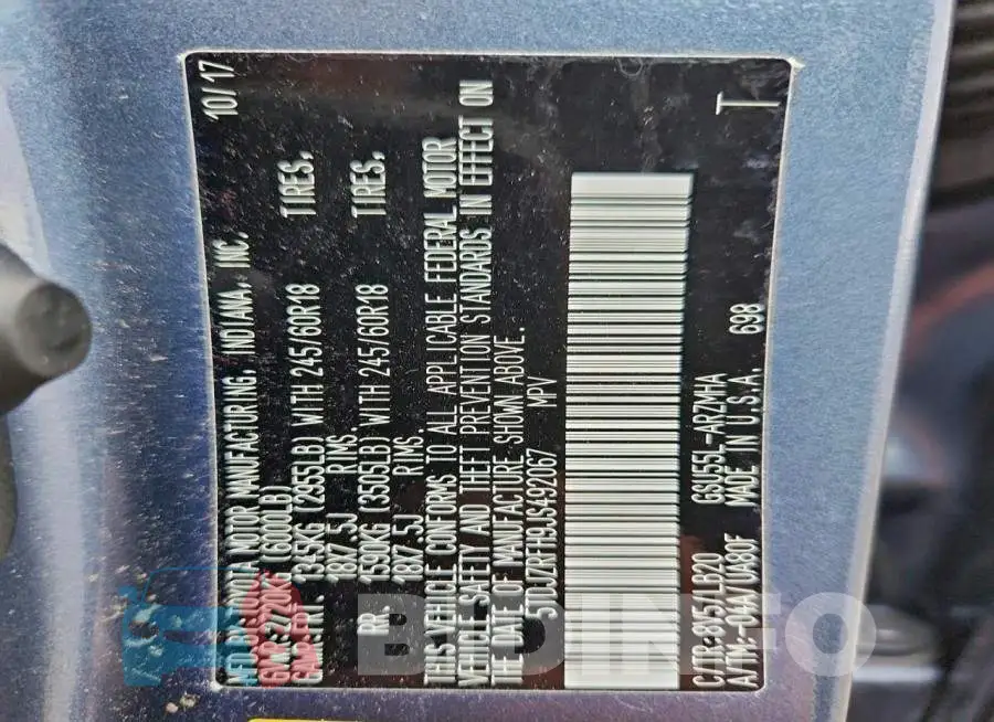 5TDJZRFH9JS492067 Photo# 12