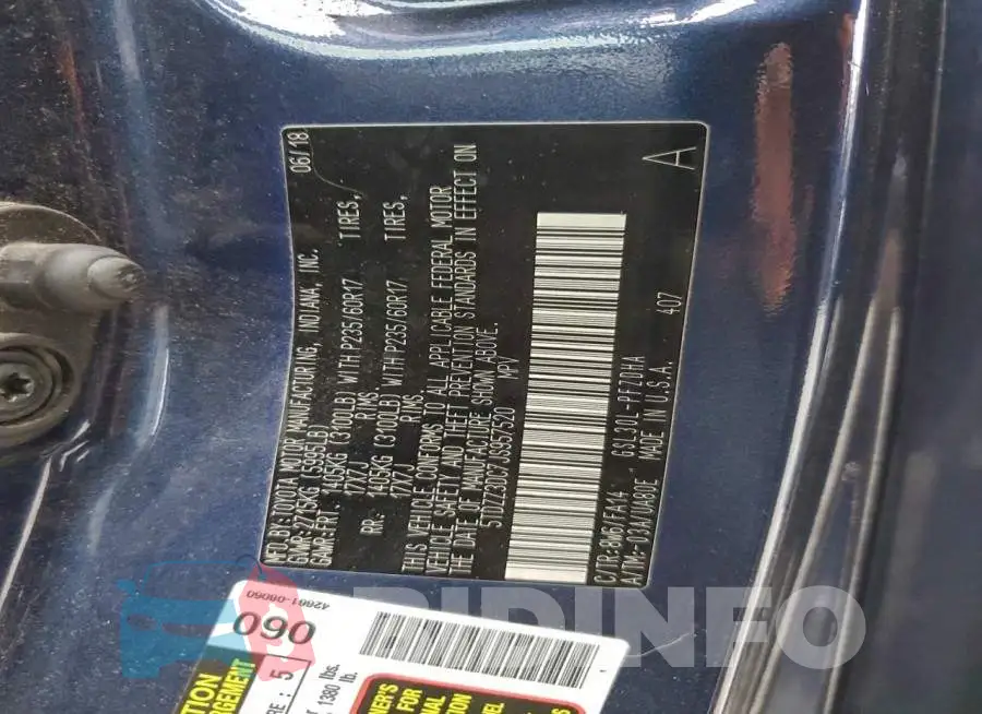 5TDZZ3DC7JS957520 Photo# 13