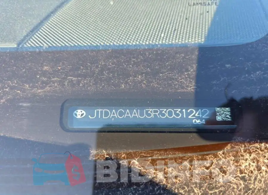 JTDACAAU3R3031242 Photo# 13