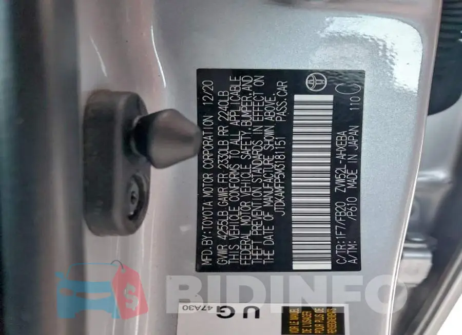 JTDKAMFP5M3181151 Photo# 13