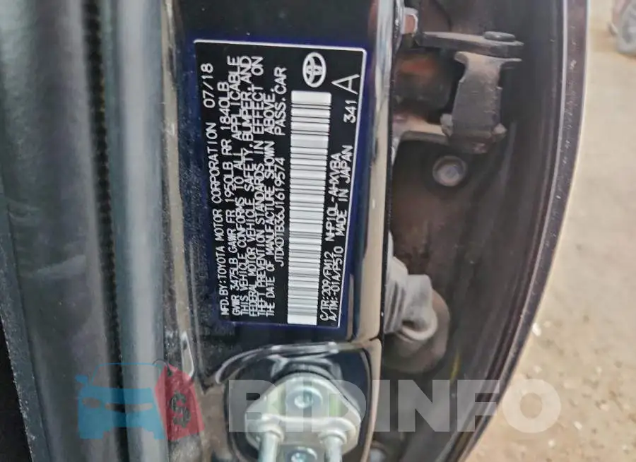 JTDKDTB36J1619574 Photo# 13