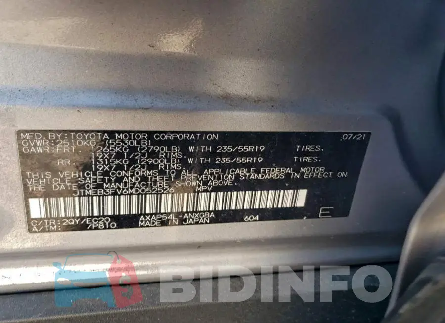 JTMEB3FV6MD052526 Photo# 13