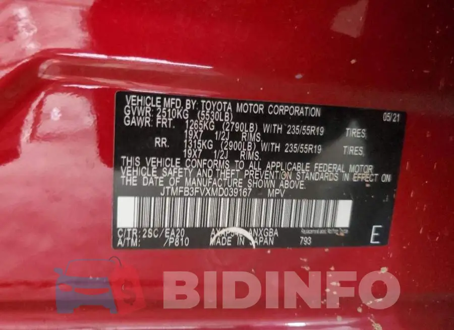 JTMFB3FVXMD039167 Photo# 13