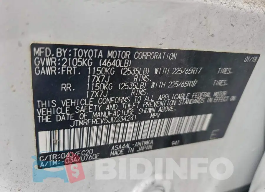 JTMRFREV5JD234241 Photo# 13