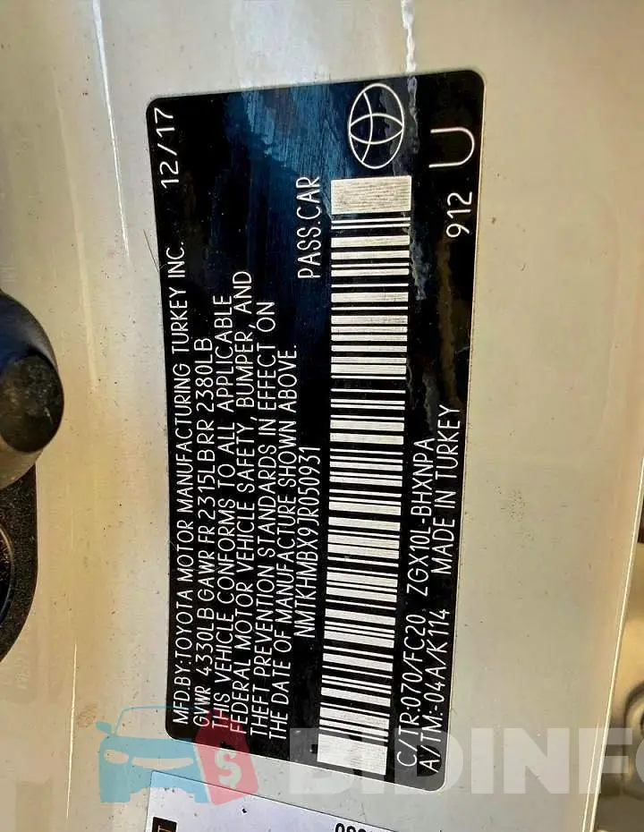 NMTKHMBX9JR050931 Photo# 10