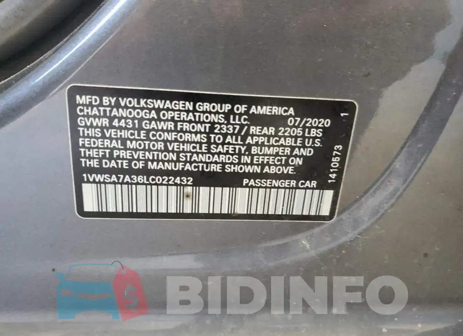 1VWSA7A36LC022432 Photo# 12