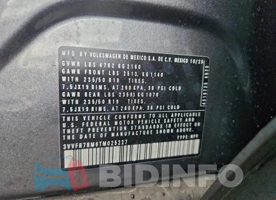 3VVFR7RM6TM025227 Photo# 13