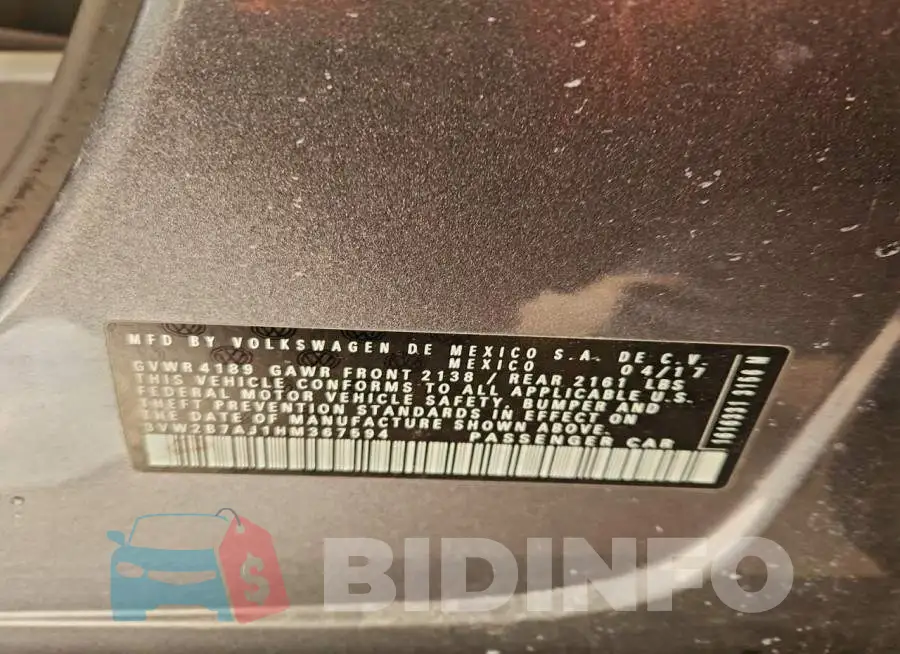 3VW2B7AJ1HM367594 Photo# 12