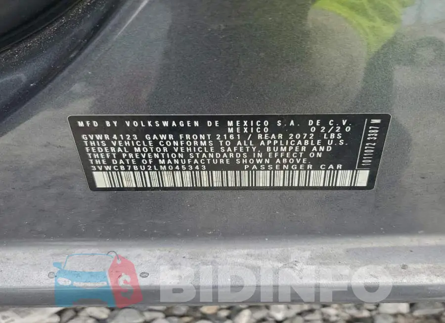 3VWCB7BU2LM045343 Photo# 12