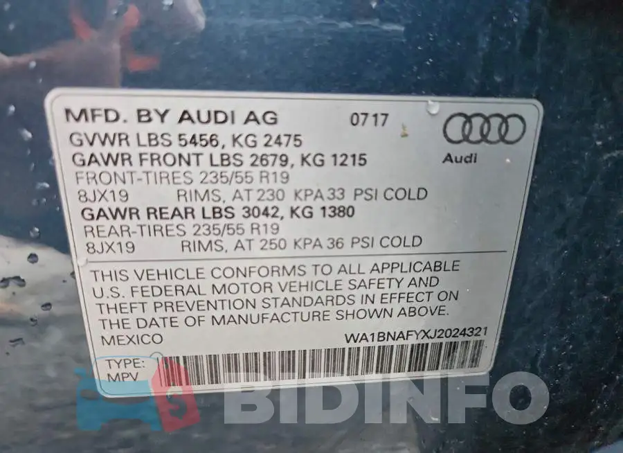 WA1BNAFYXJ2024321 Photo# 13