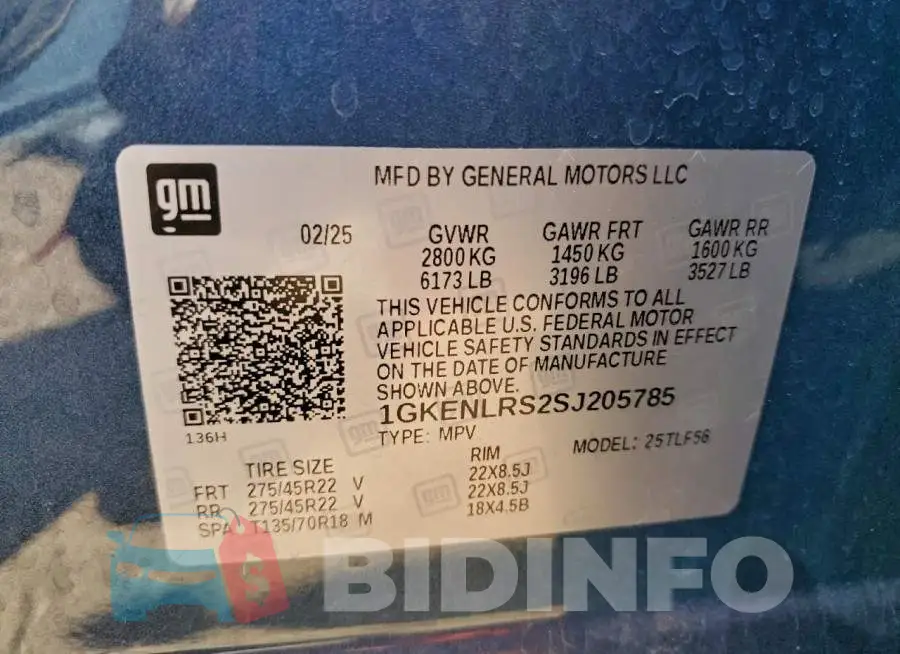 1GKENLRS2SJ205785 Photo# 14