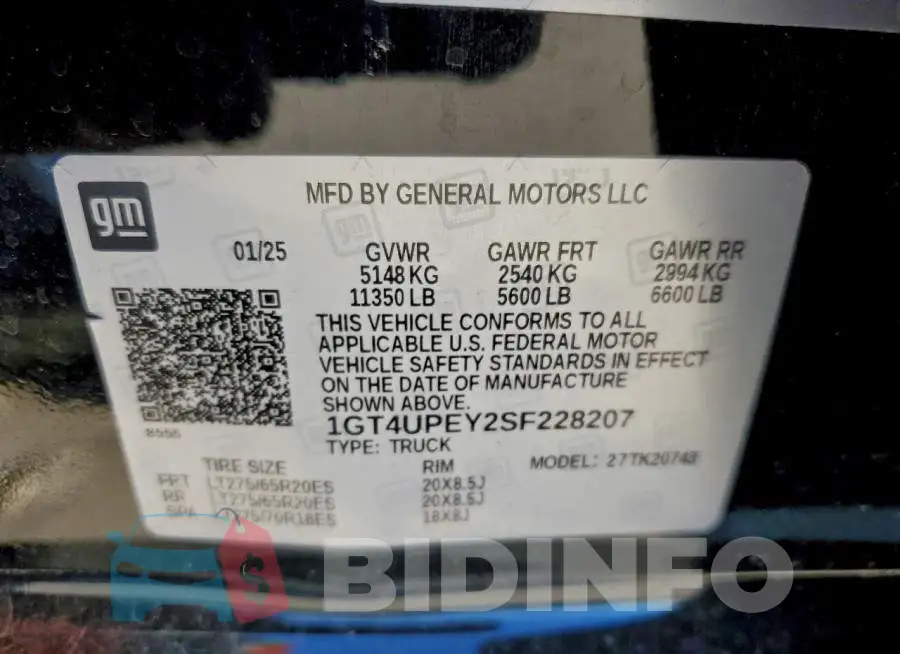 1GT4UPEY2SF228207 Photo# 13