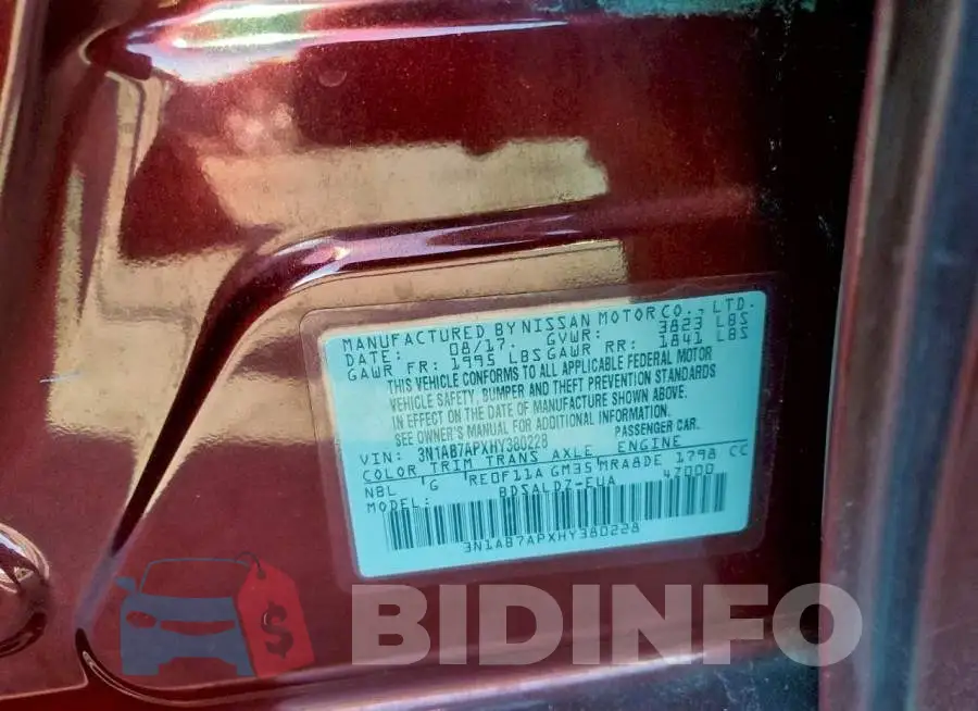 3N1AB7APXHY380228 Photo# 12