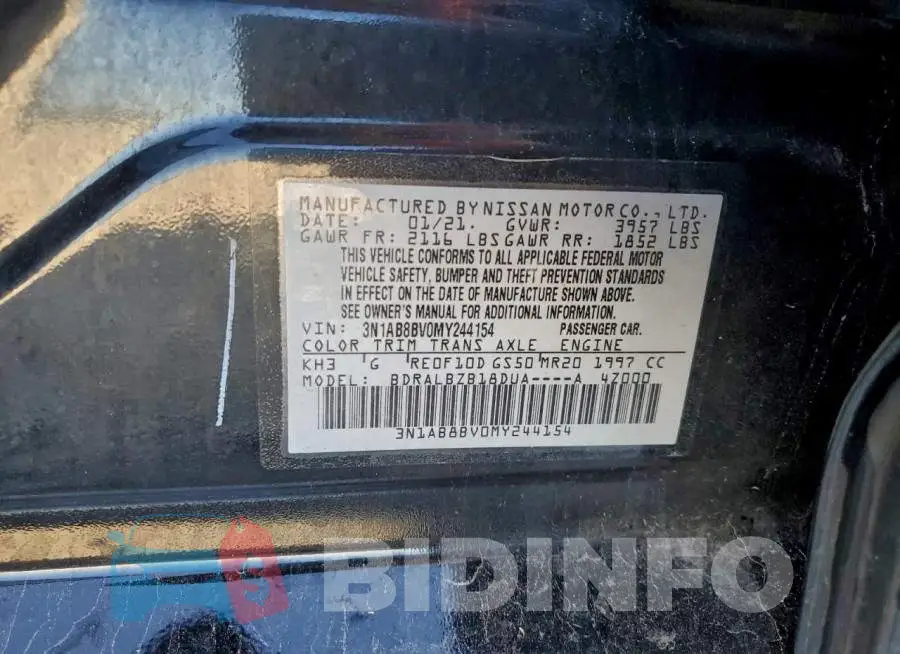 3N1AB8BV0MY244154 Photo# 12