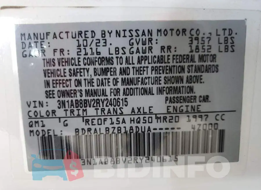 3N1AB8BV2RY240615 Photo# 12