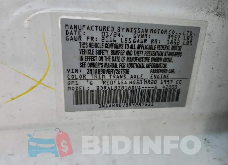 3N1AB8BV8RY287535 Photo# 13