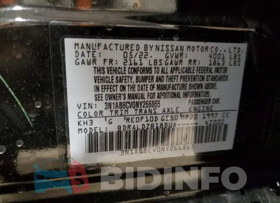 3N1AB8CV0NY266865 Photo# 12
