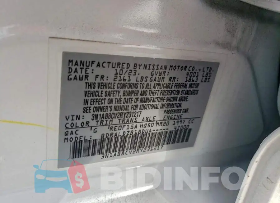 3N1AB8CV2RY231217 Photo# 12
