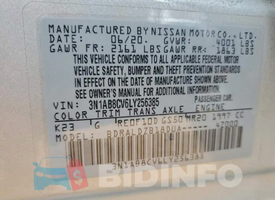 3N1AB8CV6LY256385 Photo# 12