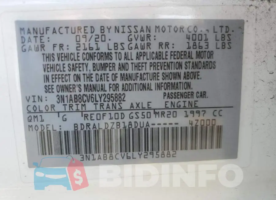 3N1AB8CV6LY295882 Photo# 12