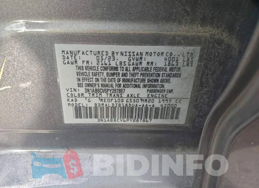 3N1AB8CV6PY287867 Photo# 13