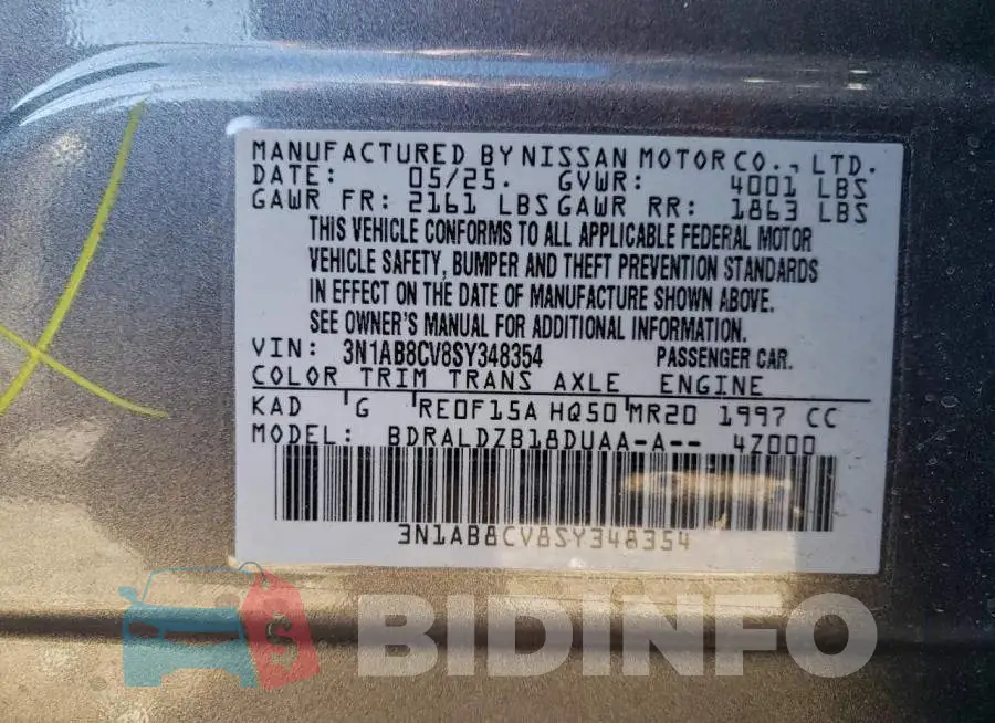3N1AB8CV8SY348354 Photo# 12