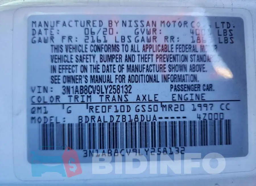 3N1AB8CV9LY258132 Photo# 12