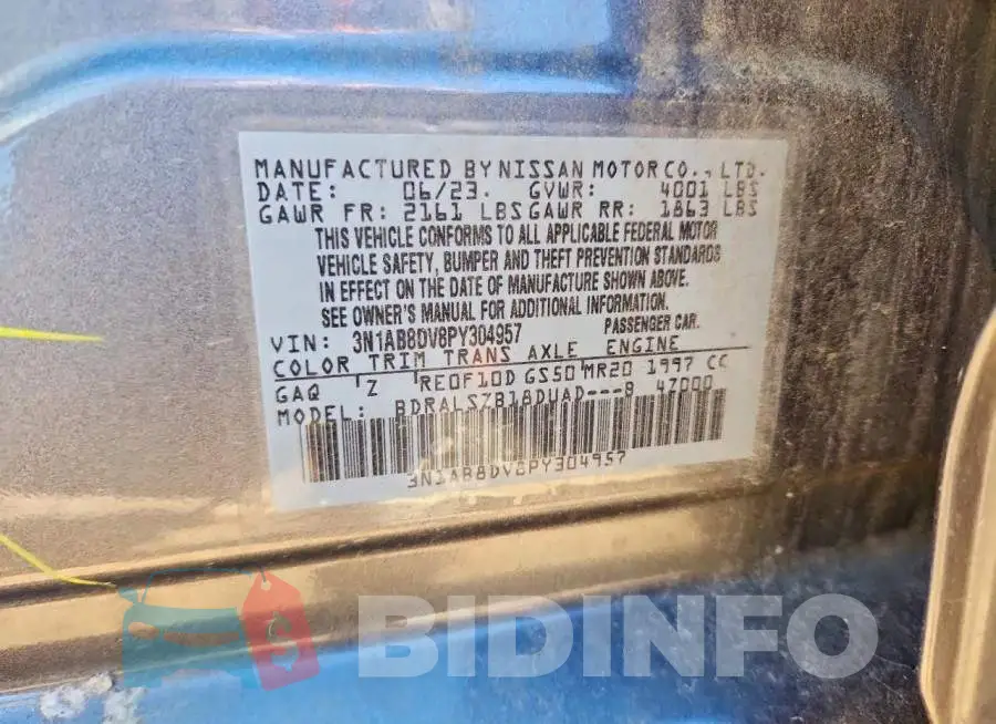 3N1AB8DV8PY304957 Photo# 13