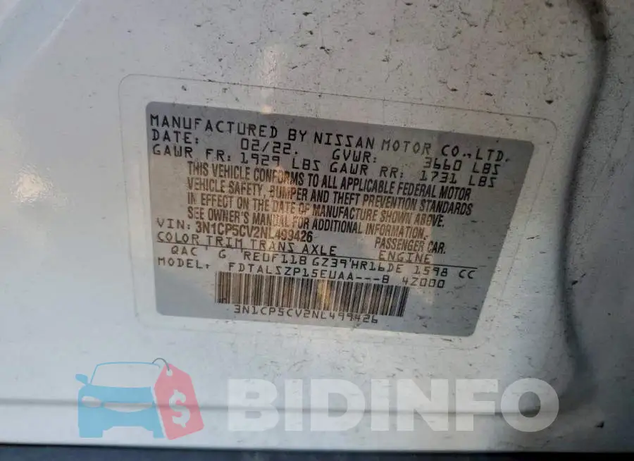 3N1CP5CV2NL499426 Photo# 12