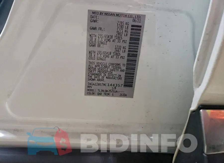 5N1AZ2BS7MC144357 Photo# 13
