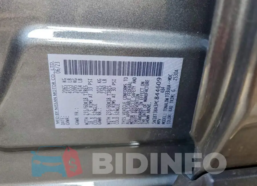5N1BT3BA3PC844609 Photo# 12