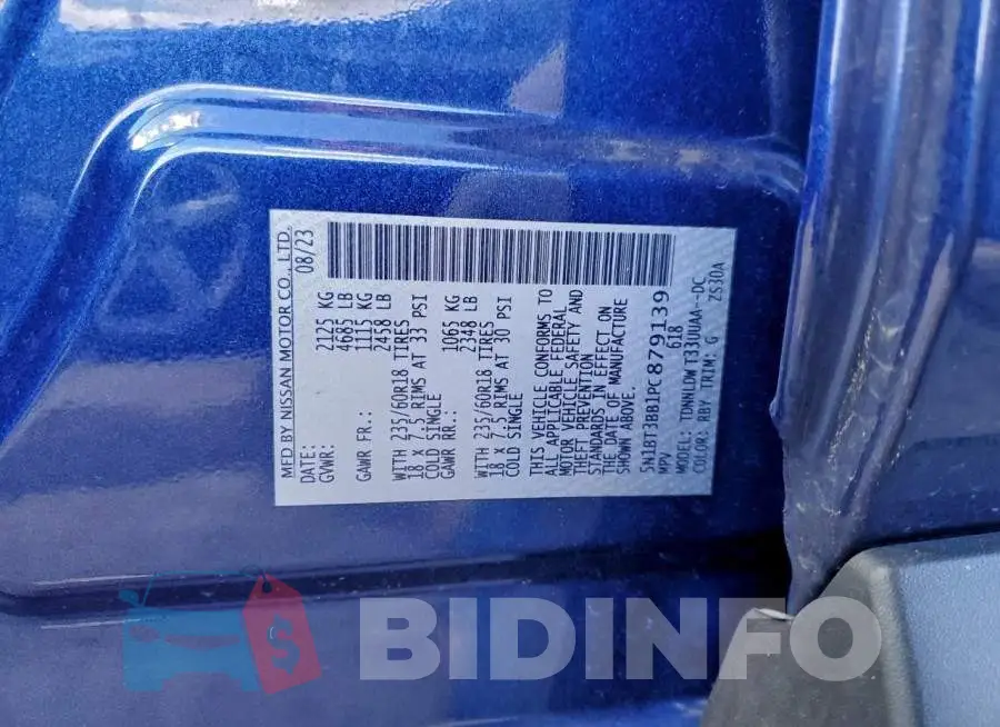 5N1BT3BB1PC879139 Photo# 14
