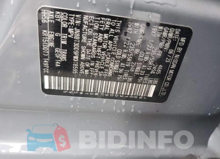 JN8BT3DD9PW318595 Photo# 13