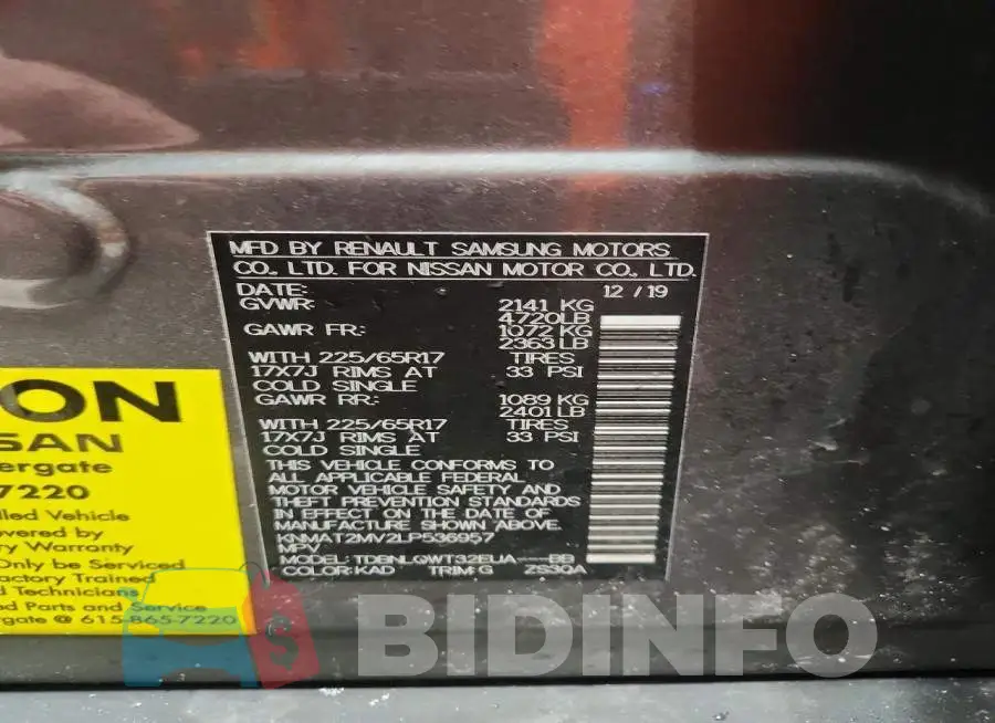 KNMAT2MV2LP536957 Photo# 14