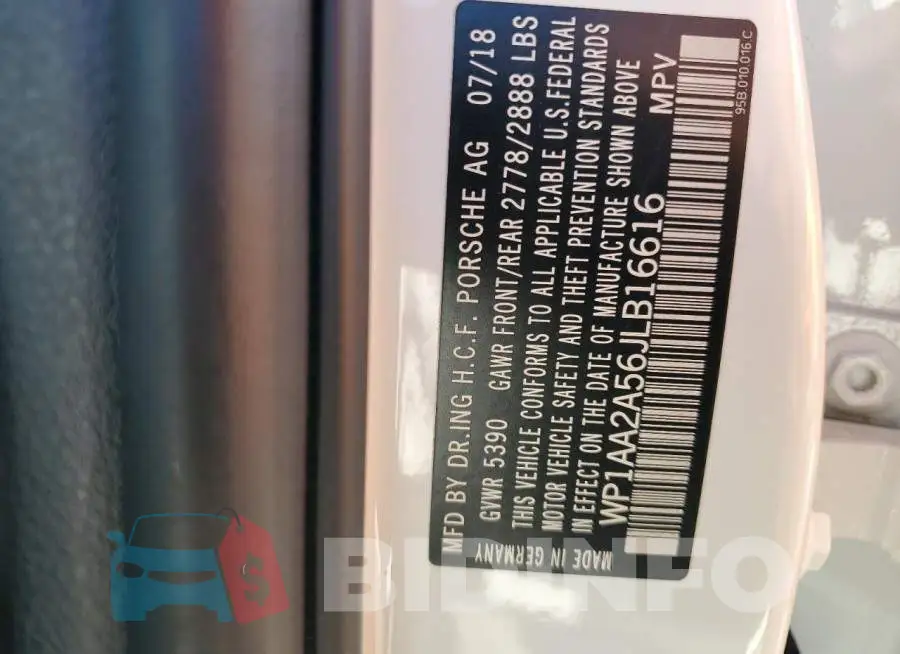 WP1AA2A56JLB16616 Photo# 13