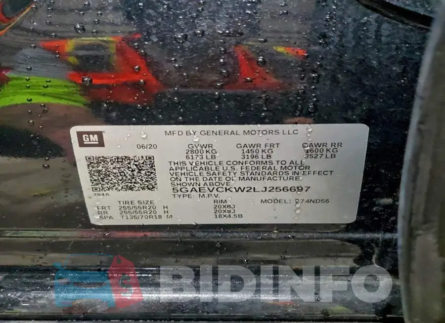 5GAEVCKW2LJ256697 Photo# 13