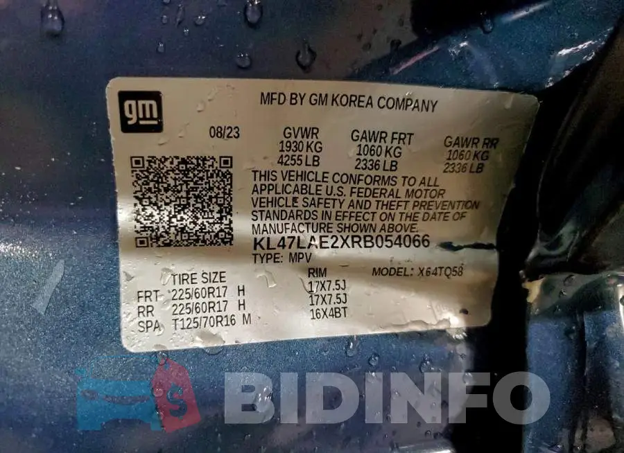 KL47LAE2XRB054066 Photo# 13
