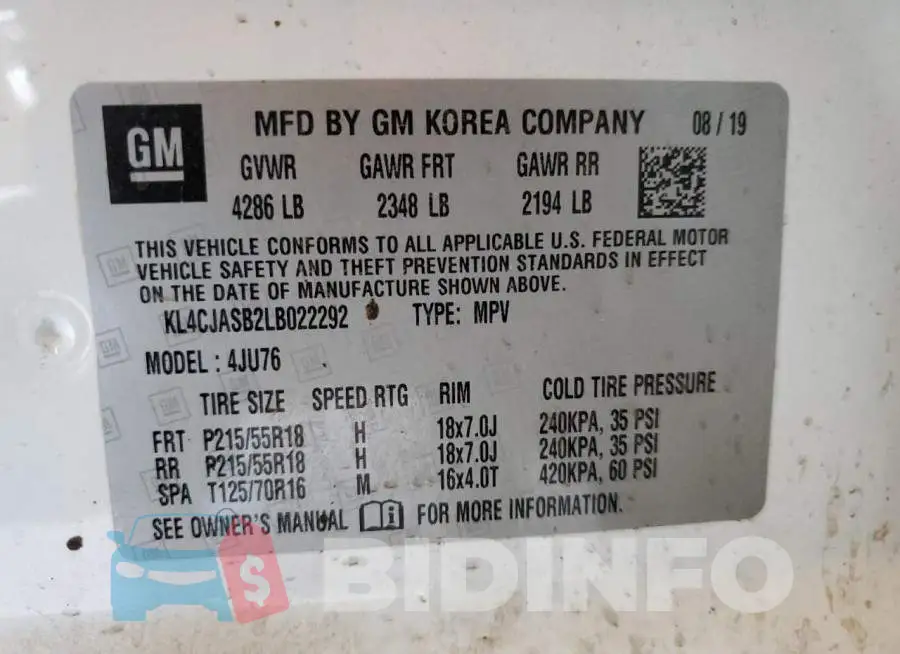 KL4CJASB2LB022292 Photo# 12