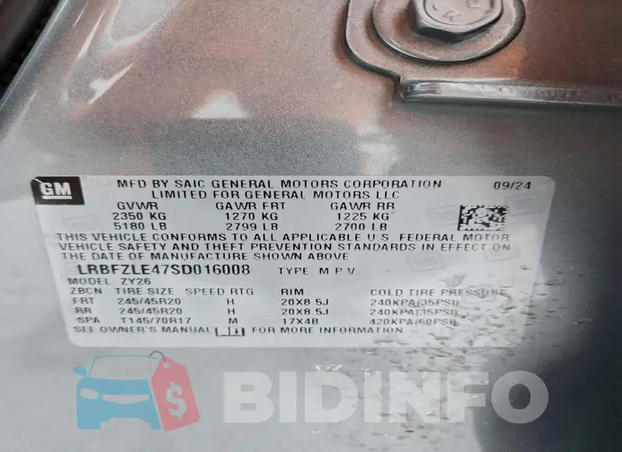 LRBFZLE47SD016008 Photo# 13