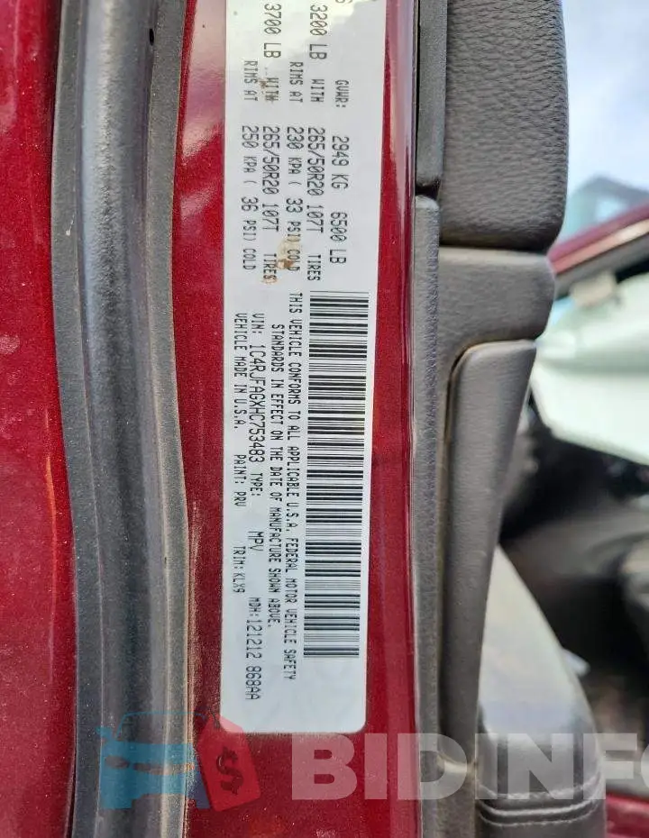 1C4RJFAGXHC753483 Photo# 13