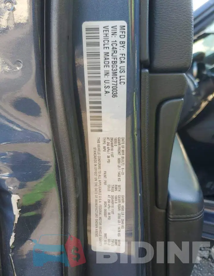 1C4RJFBG3MC770036 Photo# 13