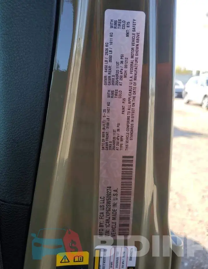 1C4RJXP62SW609274 Photo# 12