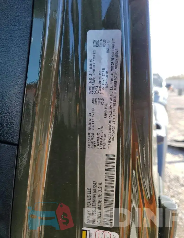 1C6JJTBM3PL587247 Photo# 12