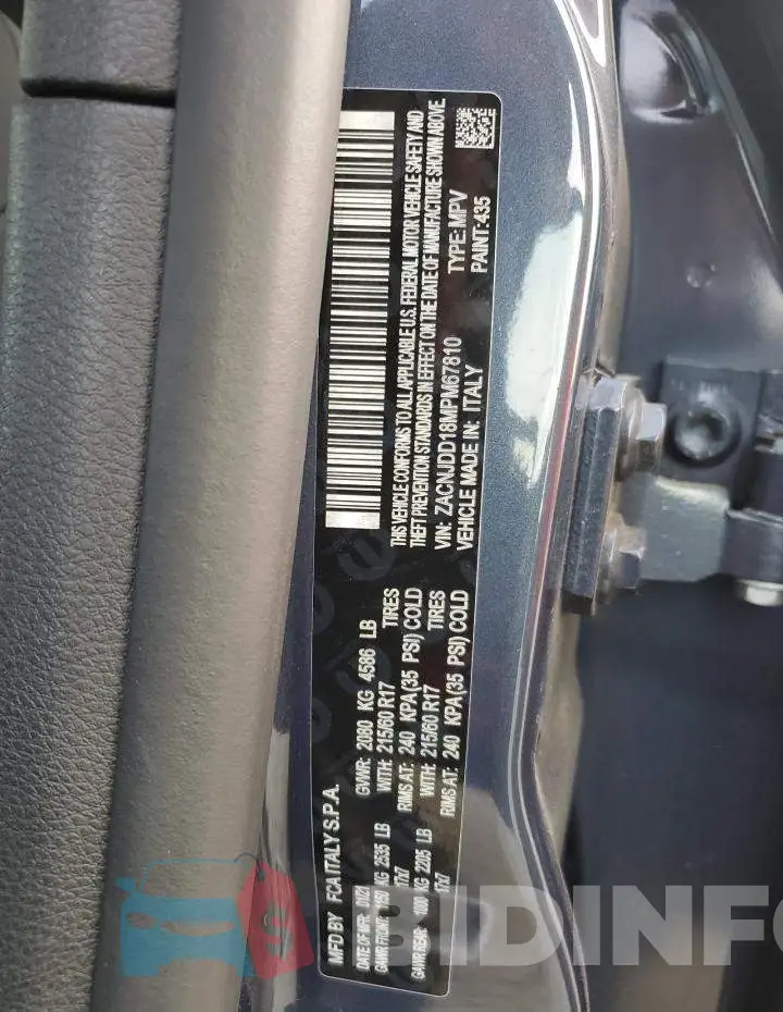 ZACNJDD18MPM67810 Photo# 14