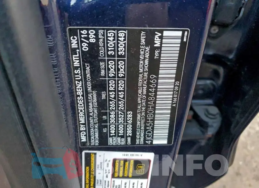 4JGDA5HB0HA844669 Photo# 13
