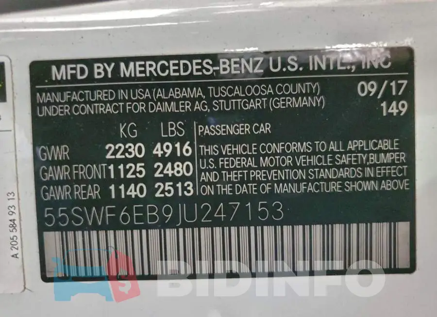 55SWF6EB9JU247153 Photo# 13