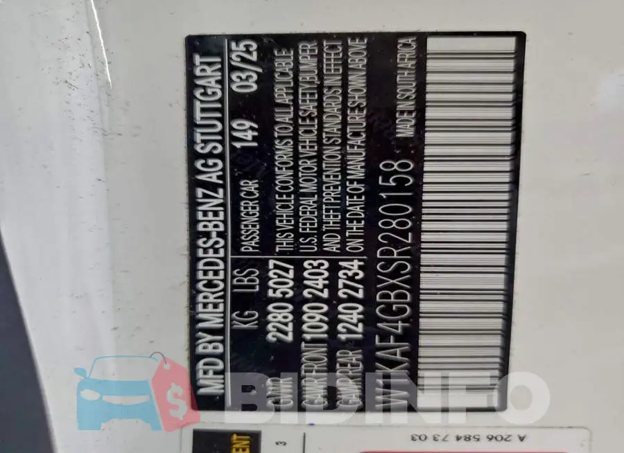 W1KAF4GBXSR280158 Photo# 12