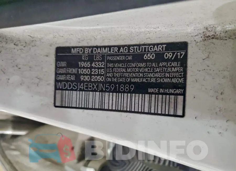 WDDSJ4EBXJN591889 Photo# 12